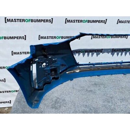Audi A4 S Line S4 B9 2019-on Front Bumper In Blue With Lip Genuine [a399]