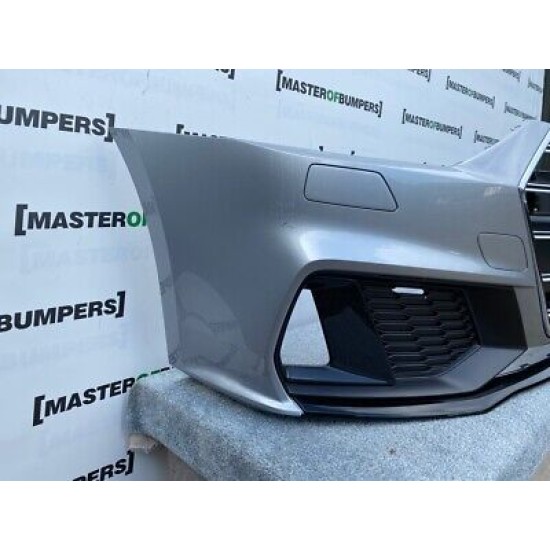 Audi S7 A7 S Line Mk2 2018-on Front Bumper In Silver With Grill Genuine [a508]
