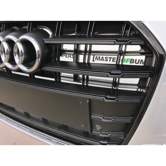 Audi S6 Black Edition 2015-2018 Front Bumper In Silver Genuine [a627]