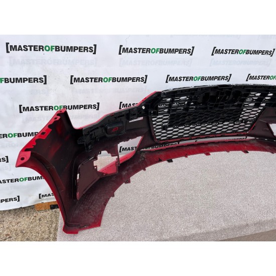 Audi A7 S Line Face Lift 2015-2018 Front Bumper Red 4 Pdc + Grill Genuine [a269]