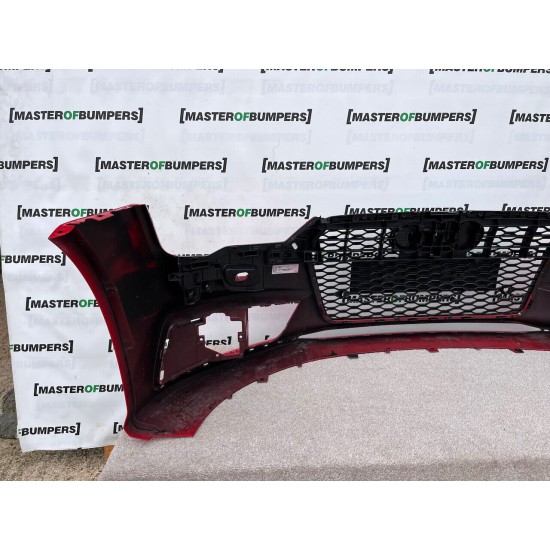 Audi A7 S Line Face Lift 2015-2018 Front Bumper Red 4 Pdc + Grill Genuine [a269]