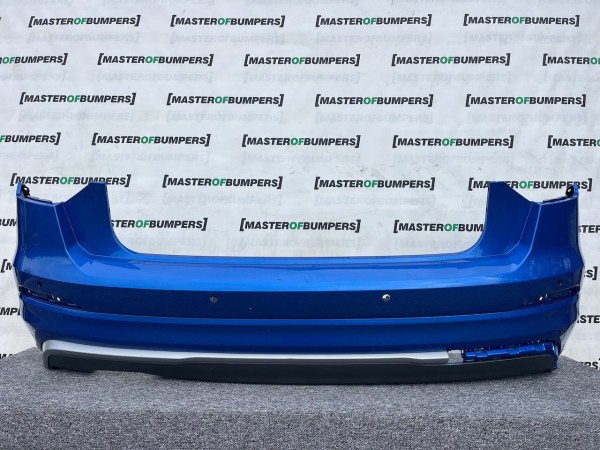Audi Q2 S Line Mpv 2016-2019 Rear Bumper Blue W/diffuser 4 Pdc Genuine [a819]