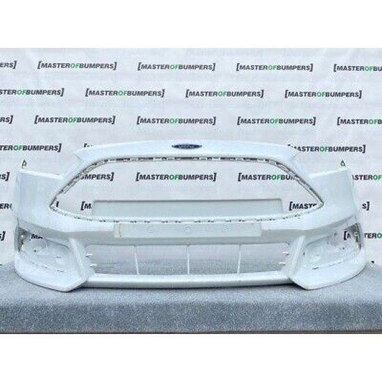 Ford Focus St Face Lifting Mk3 2014-2018 Front Bumper In White Genuine [f851]