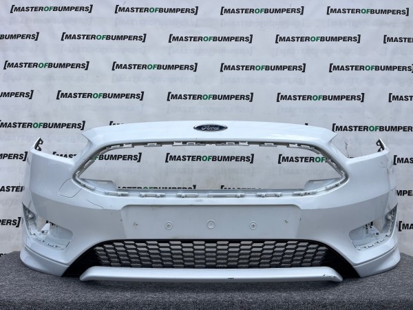 Ford Focus St Line Zetec S Hatchbac 2015-2018 Front Bumper No Pdc Genuine [f703]