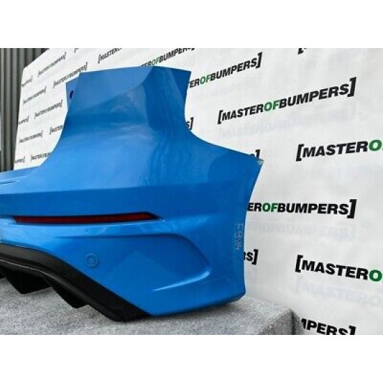 Ford Focus Rs 2016-2019 Rear Bumper In Blue 4 Pdc Genuine [f994]