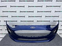 Ford Fiesta Se Mk10 Hatchback 2017-2022 Front Bumper Blue 6 Pdc Genuine [f750]