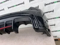 Honda Civic Type R V-tec Mk9 2015-2017 Rear Bumper Black 4 Pdc Genuine [g159]