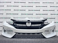 Honda Civic Ex Vtec Turbo Hatchback 2017-2021 Front Bumper White Genuine [m478]