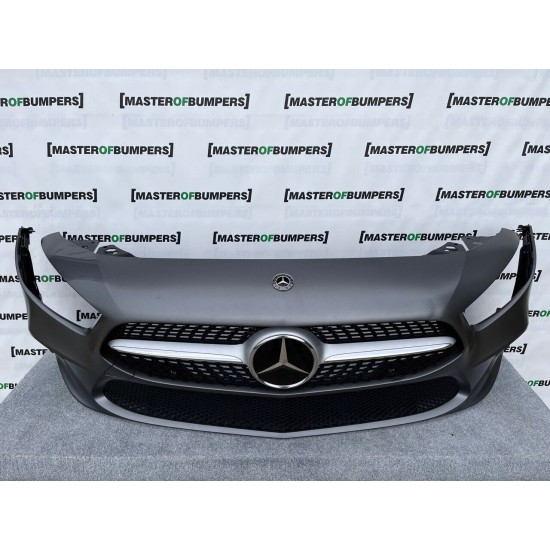 Mercedes A Class Se W177 2019-on Front Bumper Grey 6 Pdc Genuine [e607]
