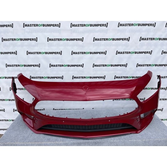 Mercedes A Class Amg W177 2018-on Front Bumper Red 6 Pdc Genuine [e667]