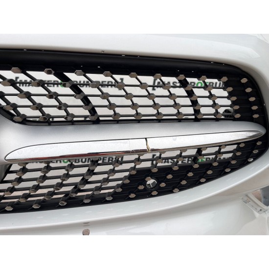 Mercedes Cla Amg A118 2020-2024 Front Bumper White 6 Pdc Genuine [e972]