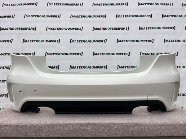 Mercedes A Class Amg Sport A176 Hatc 2012-2015 Rear Bumper No Pdc Genuine [e185]