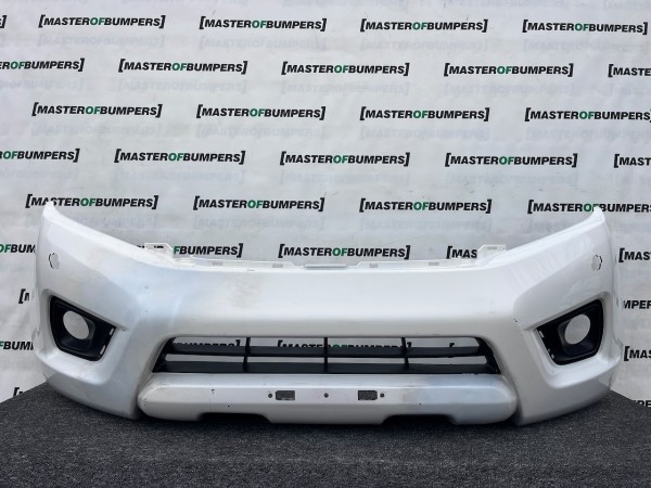 Nissan Navara Tekna Pick Up Mk4 2016-2021 Front Bumper + Jets Genuine [l694]