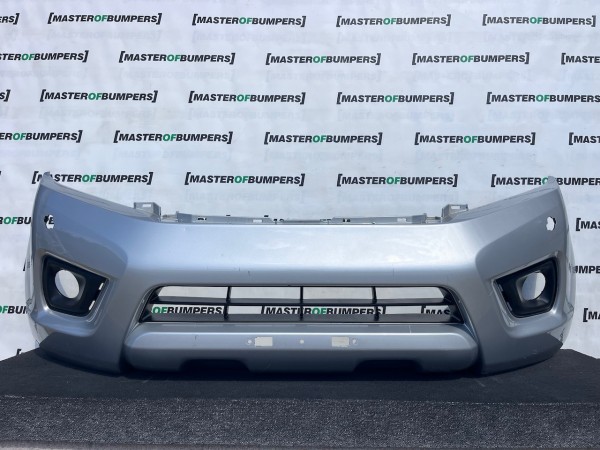Nissan Navara Tekna Pick Up Mk4 2016-2021 Front Bumper + Jets Genuine [l739]