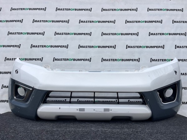 Nissan Navara Tekna Pick Up Mk4 2016-2021 Front Bumper + Jets Genuine [l687]