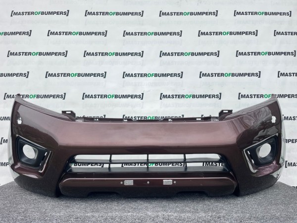 Nissan Navara Tekna Pick Up Mk4 2016-2021 Front Bumper + Jets Genuine [l691]