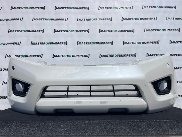 Nissan Navara Tekna Pick Up Mk4 2016-2021 Front Bumper + Jets Genuine [l741]
