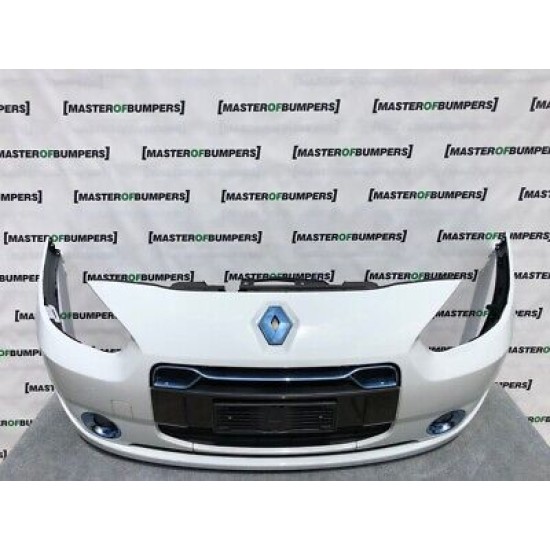 Renault Fluence Ze 2010-2018 Front Bumper In White Complete Genuine [r391]