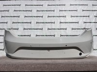 Seat Leon Se Hatchbhack Only 2013-2016 Rear Bumper 4 Pdc White Genuine [o575]