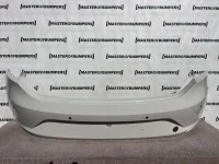 Seat Leon Se Hatchbhack Only 2013-2016 Rear Bumper 4 Pdc White Genuine [o575]