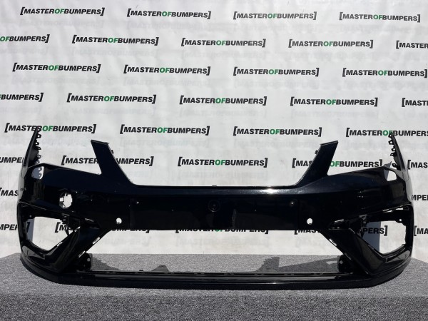 Seat Leon Fr Mk3 Lift Hatchback 2016-2019 Front Bumper 4 Pdc Jets Genuine [o582]