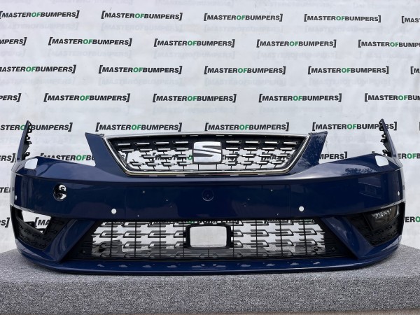 Seat Leon Se Technology Lift 2016-2019 Front Bumper 4 Pdc + Jet Genuine [o567]