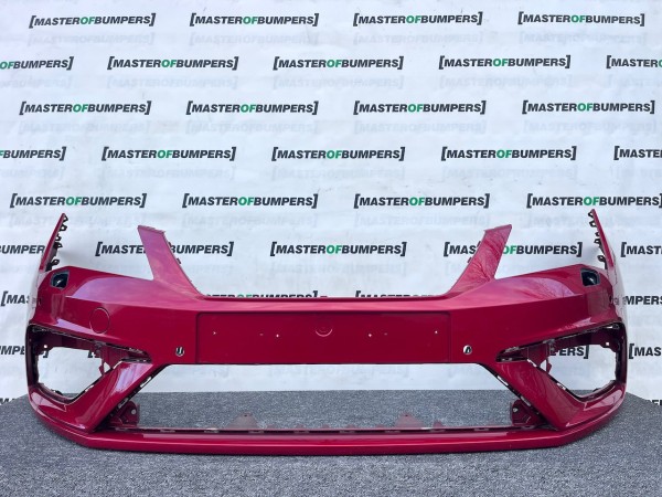 Seat Leon Fr Mk3 Lift Hatchback 2017-2019 Front Bumper 4 Pdc Jets Genuine [o651]