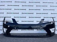 Seat Leon Fr Mk3 Hatchback 2013-2016 Front Bumper 4 Pdc Jets Genuine [o666]