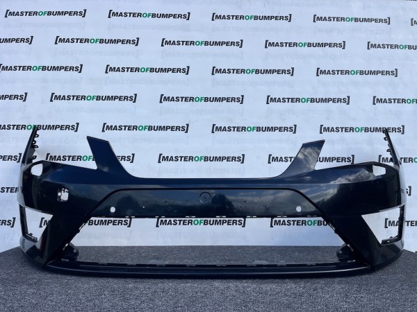 Seat Leon Fr Mk3 Hatchback 2013-2016 Front Bumper 4 Pdc Jets Genuine [o666]