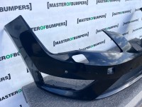 Seat Leon Fr Mk3 Hatchback 2013-2016 Front Bumper 4 Pdc Jets Genuine [o666]