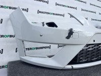 Seat Leon Fr Mk3 Hatchback 2013-2016 Front Bumper 4 Pdc Jets Genuine [o664]
