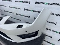 Seat Leon Fr Mk3 Hatchback 2013-2016 Front Bumper 4 Pdc Jets Genuine [o664]
