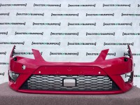 Seat Leon Fr Mk3 Hatchback 2013-2016 Front Bumper 4 Pdc Jets Genuine [o753]