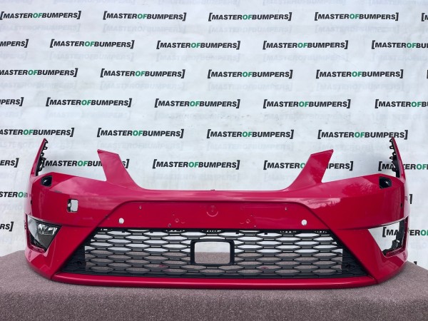 Seat Leon Fr Mk3 Hatchback 2013-2016 Front Bumper 4 Pdc Jets Genuine [o753]