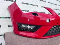 Seat Leon Fr Mk3 Hatchback 2013-2016 Front Bumper 4 Pdc Jets Genuine [o753]