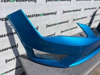 Seat Leon Fr Hatchback Mk3 2013-2016 Front Bumper 4 Pdc No Jets Genuine [o578]