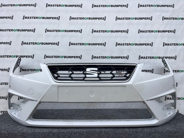 Seat Ibiza Fr Mk5 Hatchback Estate 2017-2020 Front Bumper 4 Pdc Genuine [o613]