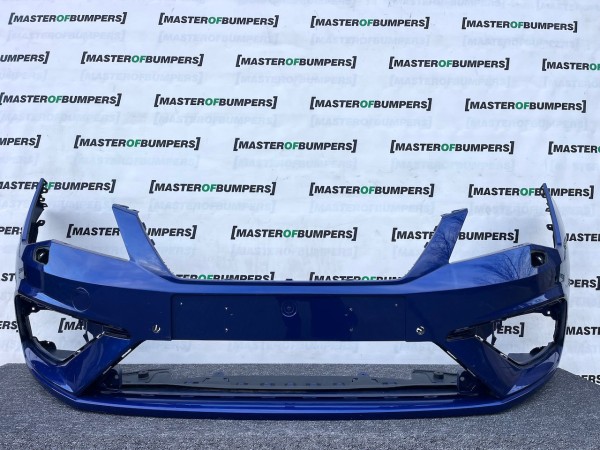 Seat Leon Fr Mk3 Lift Hatchback 2017-2019 Front Bumper 4 Pdc Jets Genuine [o652]
