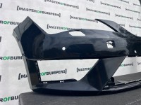 Seat Leon Fr Mk3 Hatchback 2013-2016 Front Bumper 4 Pdc Jets Genuine [o722]