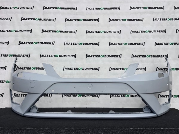 Seat Leon Fr Mk3 Hatchback 2013-2016 Front Bumper 4 Pdc Jets Genuine [o723]