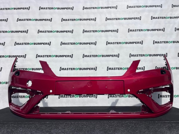 Seat Leon Fr Mk3 Lift Hatchback 2017-2019 Front Bumper 4 Pdc Jets Genuine [o724]
