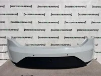 Seat Leon Fr Hatchback 2013-2016 Rear Bumper 4 Pdc White Genuine [o560]