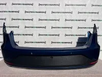 Seat Leon Fr Estate Only 2013-2016 Rear Bumper 4 Pdc Blue Genuine [o574]