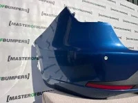 Seat Leon Fr Estate Only 2013-2016 Rear Bumper 4 Pdc Blue Genuine [o574]