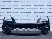 Seat Leon Fr Mk3 Lift Hatchback 2017-2019 Front Bumper 4 Pdc Jets Genuine [o657]