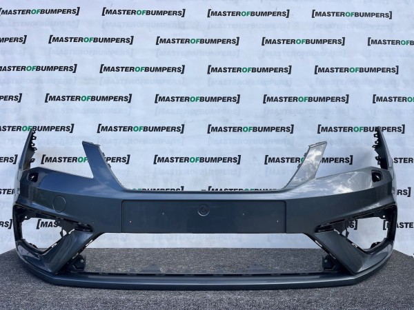 Seat Leon Fr Mk3 Lift Hatchback 2017-2019 Front Bumper No Pdc Jet Genuine [o659]