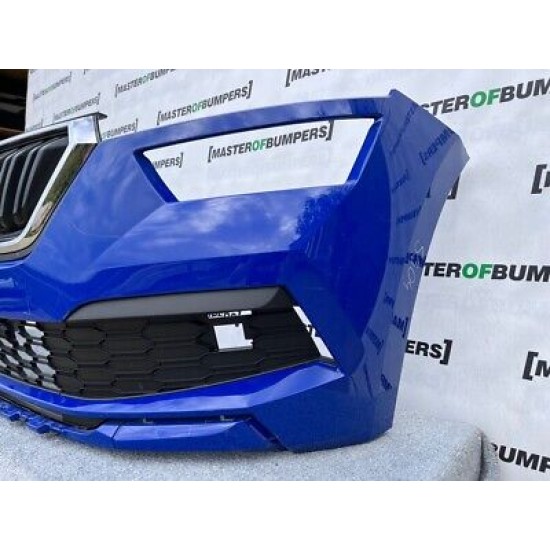 Skoda Kamiq 2019-on Front Bumper Blue Genuine [s304]