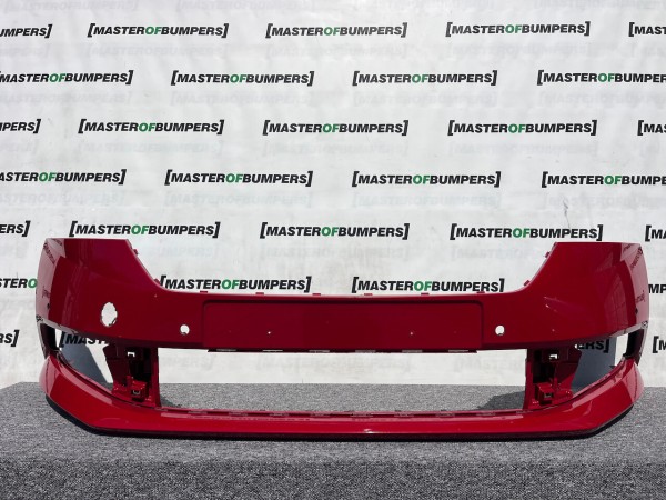 Skoda Fabia Hatchback Mk3 Lift 2018-2021 Front Bumper 4 Pdc Genuine [s586]