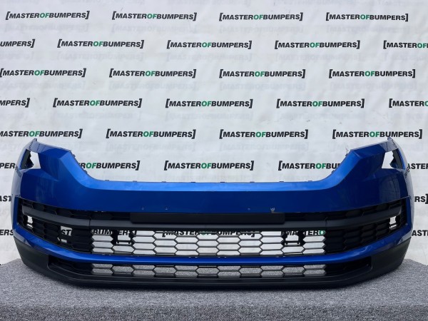 Skoda Kodiaq Se Basic Mk1 2016-2021 Front Bumper Blue 4 Pdc Genuine [s618]