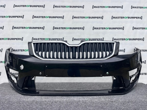 Skoda Octavia Vrs Mk3 Saloon Estate 2013-2016 Front Bumper 4 Pdc Genuine [s656]
